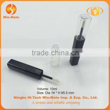 Double-ended Black & Clear Special Style 95.5*14mm Matte Black Lip Gloss Tube photo-3