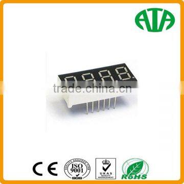 4 digits single mini 7segment led display