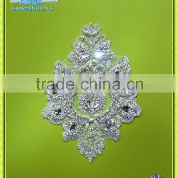 beaded embroidery applique for garment M013B