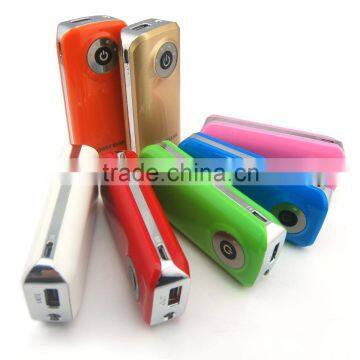 Portable Dual USB port Power Bank w/ LED Indicator 5200mAH power bank