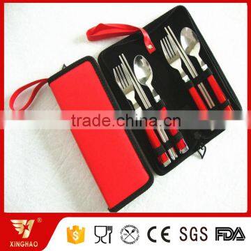 Wholesale Easy to Carry 6 Pcs Dinnerware Set With Plastic Handle in Foldable Nylon Bag photo-3