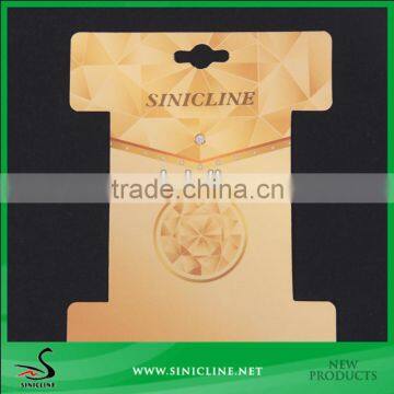 Sinicline hot selling New Fashion Paper Necklace Hanger/Card