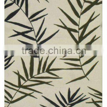 0031 Cream/Green Modern Hand Tufted Carpet