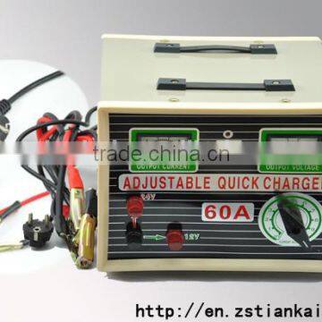 60A smart fast adjustable electric car battery charger