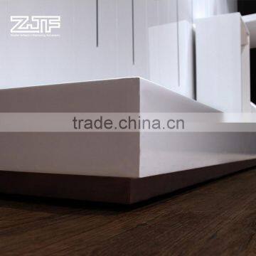 ZJF White Wood Display Clothes Rack for Retail Sale photo-5