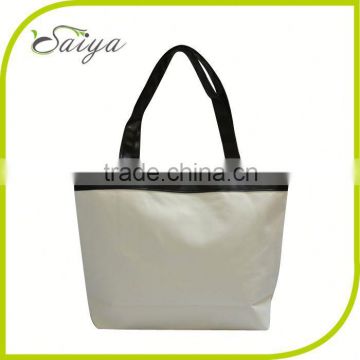 eco friendly cheapest fashion zipped wax canvas tote bag 2014