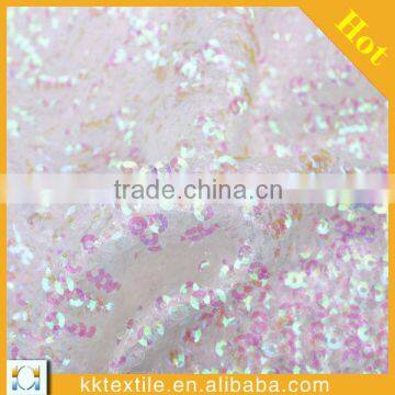 2014 new design hand shiny colorful bead stone embroidery sequins fabric for evening dress