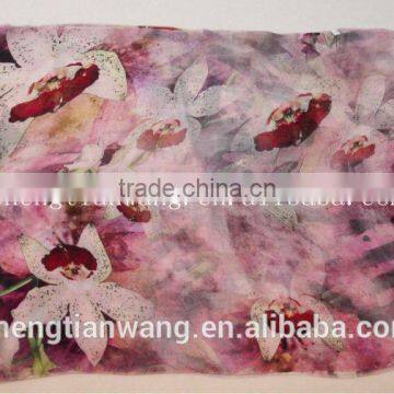 Wool Silk Scarf 2014 Latest Fashion OEM Custom High Quality Wool Silk Scarf