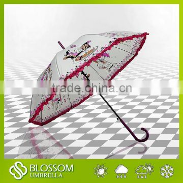 2016 Advertisement gift umbrella with frills