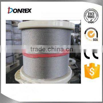 1x19 Hot dipped steel wire rope with certificate