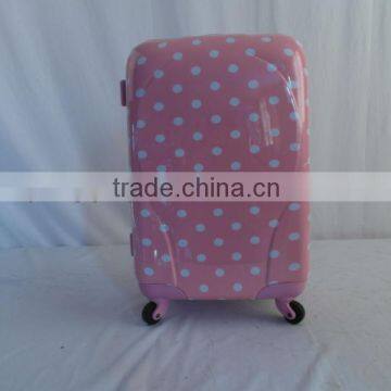 Latest styles for ABS&PC Travel Luggage/polka dot luggage wholesale