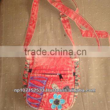 SHB212 pp bag with razor cuts and flowers worth $3.00