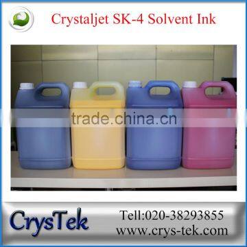 CrysTek company crystaljet ink sk4 solvent ink spt 510 print head ink