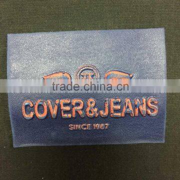 fashion design leather patch labels /denim leather patch