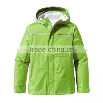 Hooded waterproof nylon women windbreaker