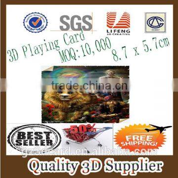 Guangzhou Lifeng Transforming photos Lenticular Printing 3D Poker Card