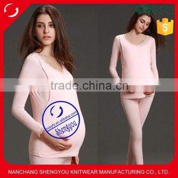 Custom made spandex cotton high quality nursing wear