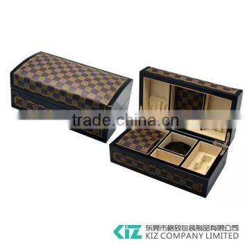 Hot Sell High Quality Noble Design Wooden & PU Leather Perfume Box