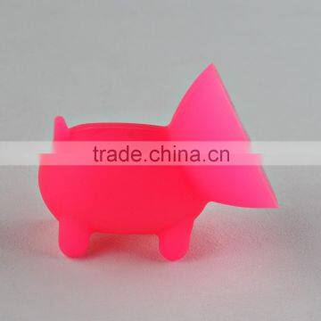New Arrival Silicone Cute Pig Cell Phone Suction Bracket Gift photo-6