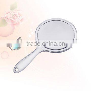 Handheld Mirror Plastic Clear Double sided makeup mirror