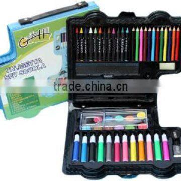 57pcs school art set with carrying box