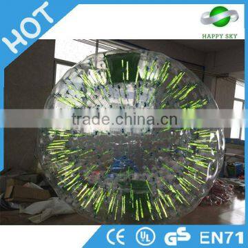 HOT SALE inflatable light zorb ball game, inflatable lighting zorb ball,grass light zorb ball