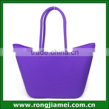 Wholesale fashion jelly foldable silicone beach bag