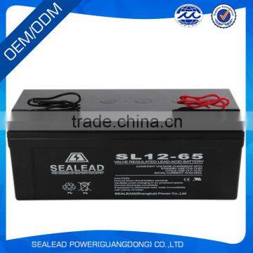 best selling UPS rechargeable 12v 65AH lead Acid battery deep cycle battery