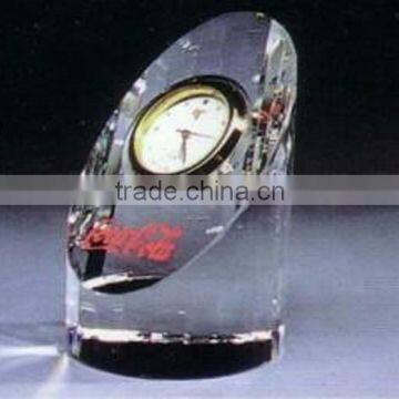 Factory directly sale AAA k9 crystal material different design crystal clock for hot sale decoration gift