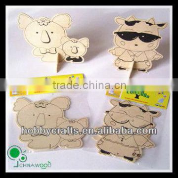 DIY Wooden craft lovely animals Shapes