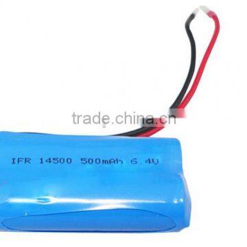 5v rechargeable 500mah lifepo4 battery pack for electronic product