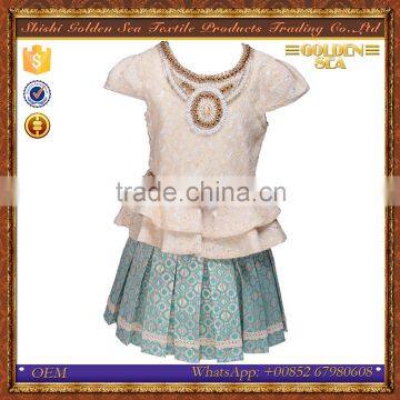 Middle East High Grade Beautiful Chiffon Fashion Design Girl Dress