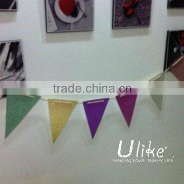 party paper party jointed banner gold glitter paper party jointed banner chevron party flag banner