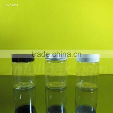 1oz Clear PET Jar With White Lid/ Aluminum Lid photo-2
