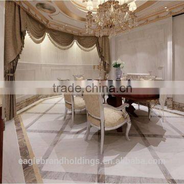 soft polish chocolate brown tile, glazed diningroom floor tiles marble look flooring