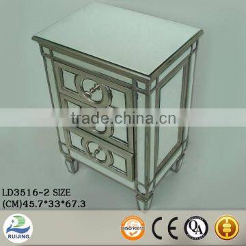 Hotel furniture wooden decoration mirror cabinet
