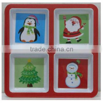 Ceramic Plate With Christmas Decoration(SQ-133)