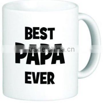 White porcelain 11 oz keep calm father's day mug for promotion/Logo Coffee Mug Mother's day mug