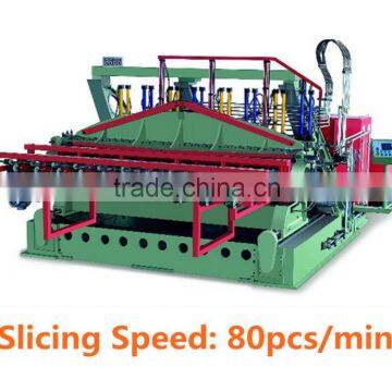 Woodworking face veneer slicing vertical veneer slicer machine