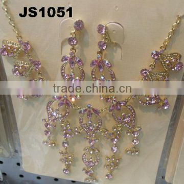 indian artificial crystal necklace jewellery