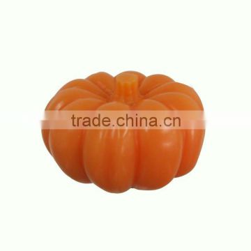 small pumpkin shape wax shell battery operated led candle for holiday