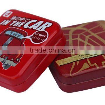 2016 hot sell rectangular shape mini tin box