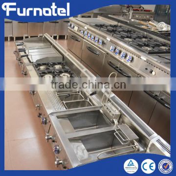 Quality Assured Stainless Steel Restaurant Gas Lava Rock Grill with CE Approved