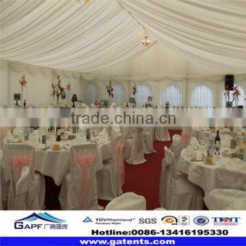White Roof Lining Decorated Luxury Wedding Marquee Party Tent