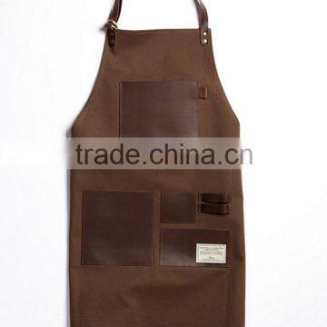 Custom High Quality Leather Work Apron Canvas for Men Quality Choice
