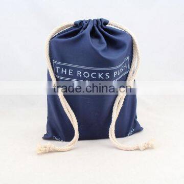 RPET Recycled Polyester Fabric Drawstring Pouches
