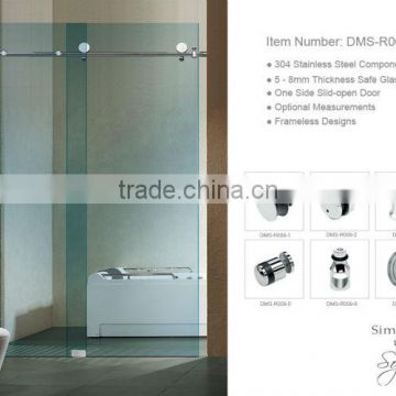 shower glass door/sliding glass shower screen