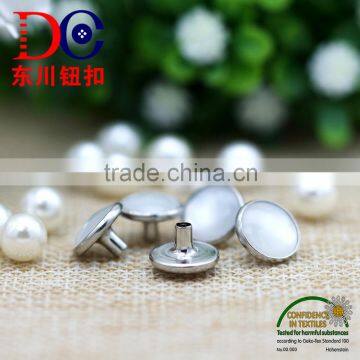 Silver Button Metal Fastenings for Clothes With Inlaided Diamond,Snap Fastener for Coat photo-6