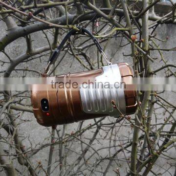 Plastic Camping Lantern,6 Led Rechargeable Lantern,Usb Solar Lantern With Mobile Phone Charger