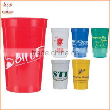 Hot Colorful Reusable Smooth Plastic Custom Printed Promotional Sports Stadium Drinking Cups 12OZ. Zhejiang Supplier                        
                                                Quality Choice